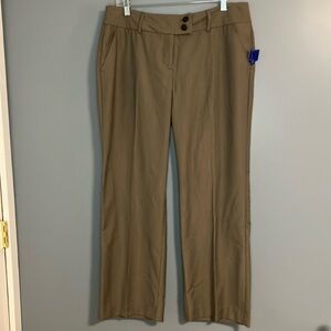 APT 9 Pants 14P Trouser Midrise Brown Dress Tummy Control Career NWT